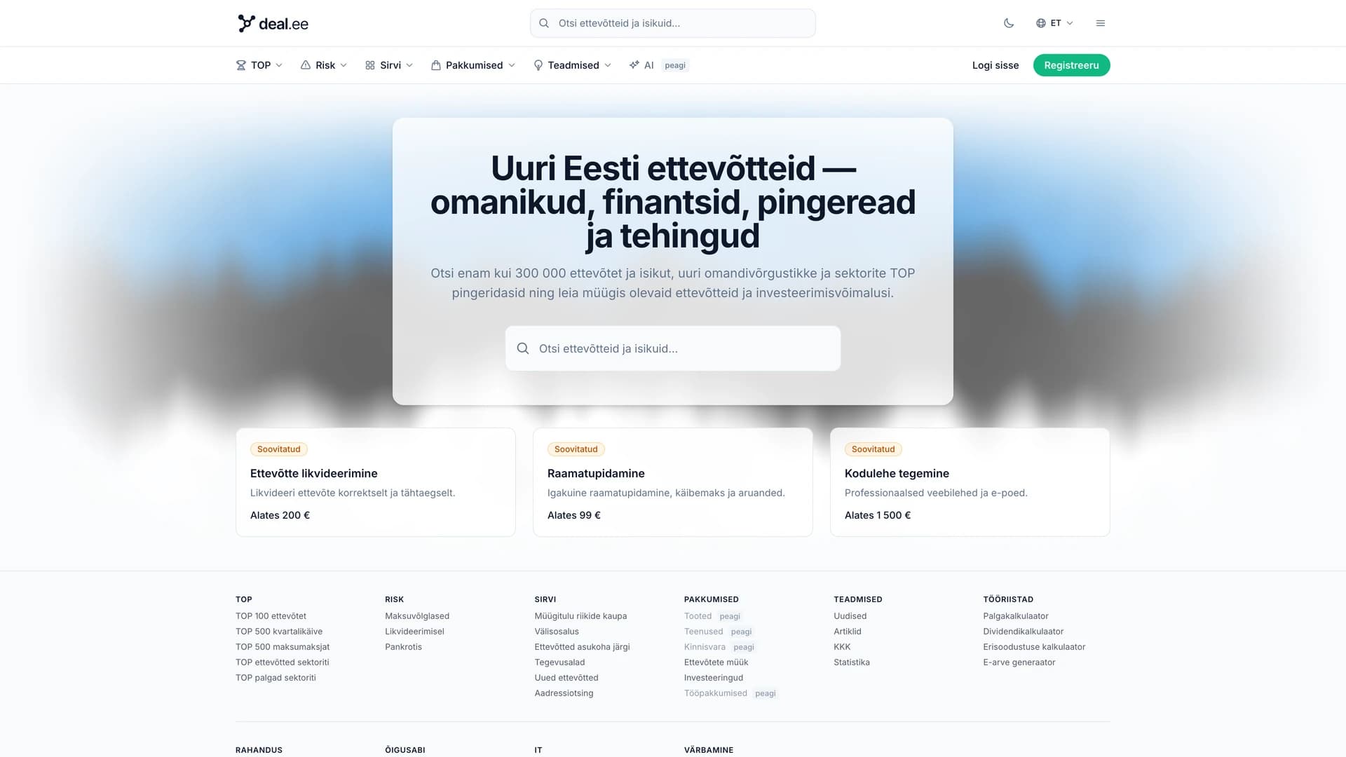 Deal.ee — homepage
